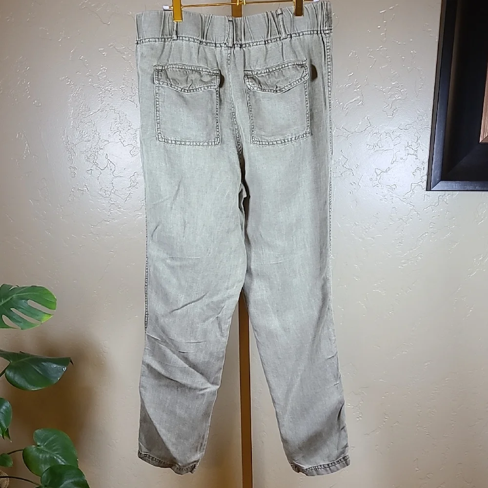 C&C‎ California Olive Green Linen Blend Pants Medium